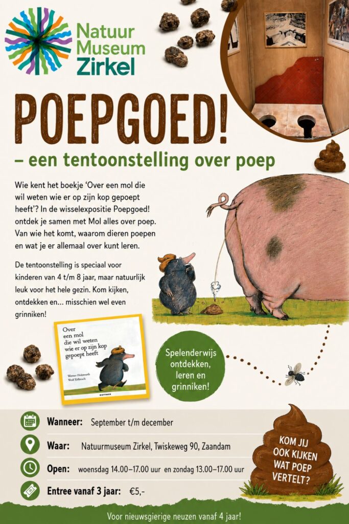 Poepgoed! – Een tentoonstelling over poep in de Zaanstreek