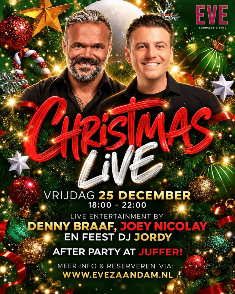 Christmas Live bij Eve | Eerste Kerstdag 🎄 in Zaanstad